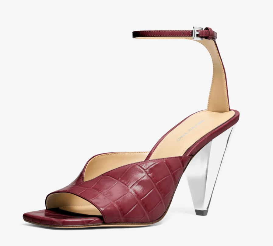 Sandale Electra en cuir effet crocodile