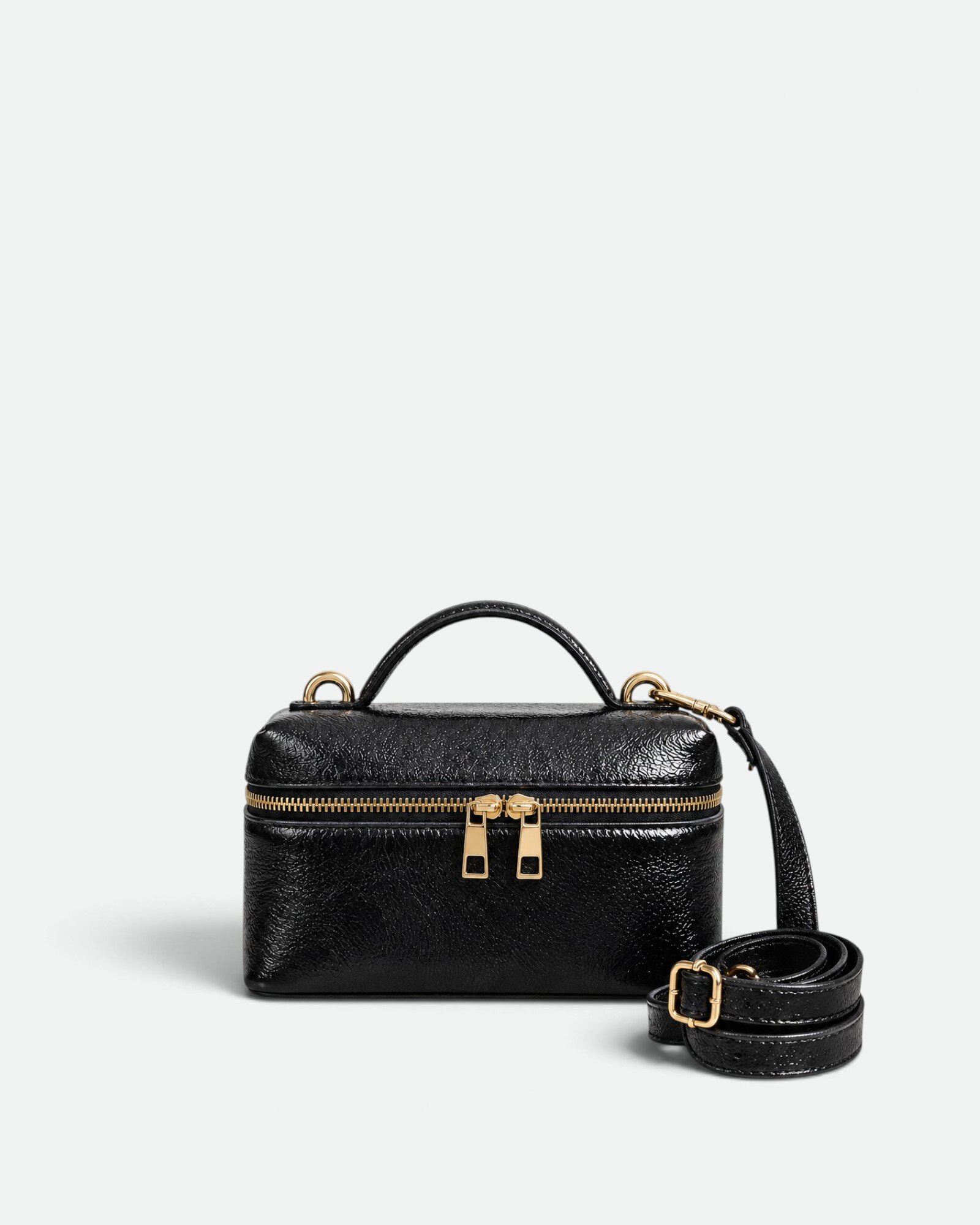 Sac à main en cuir véritable laminé LISA DEI – PFS 6aaaa3a3b9937