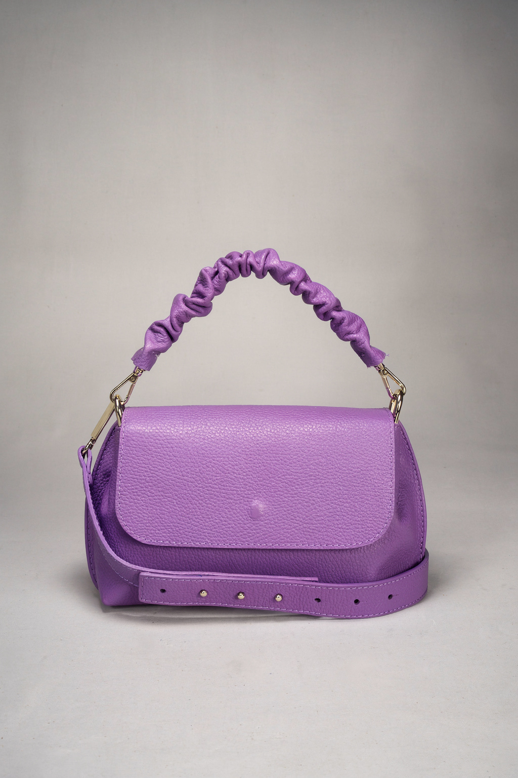 Sac à main en cuir véritable pour femme LISA DEI – Lilas