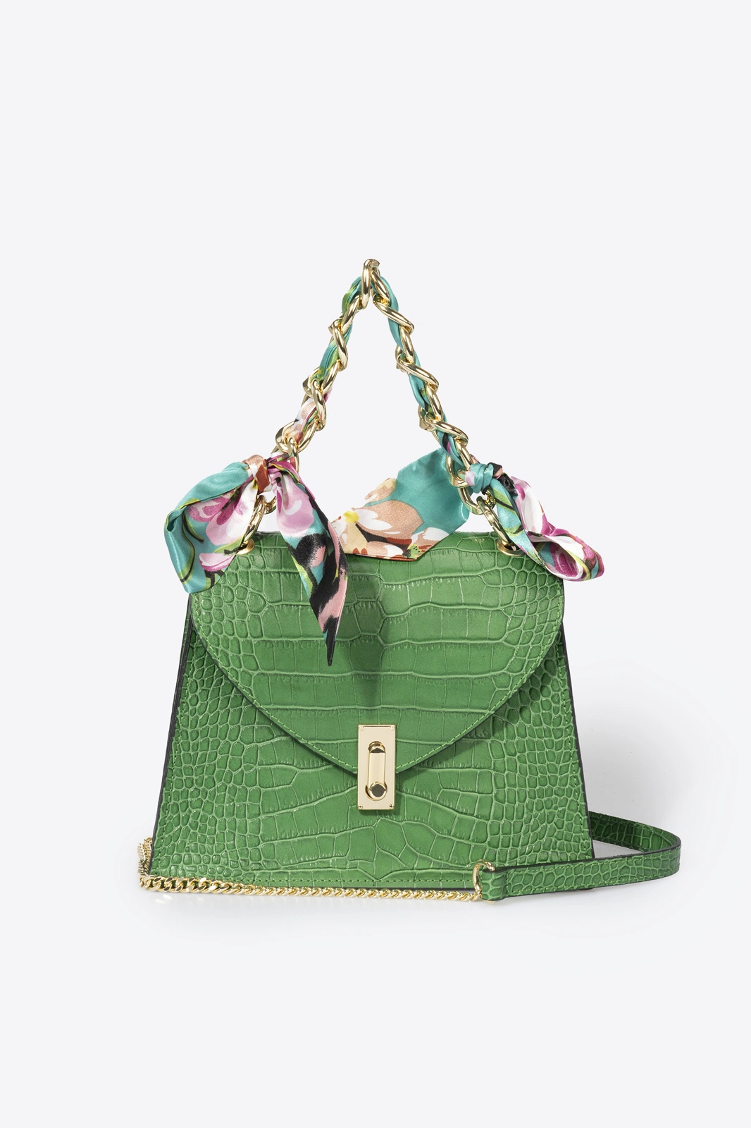 Sac à main en cuir effet croco Luisiana LISA DEI – PFS cocco-luisiana